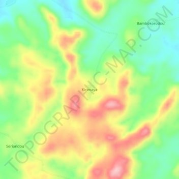 Kirimaya topographic map, elevation, terrain