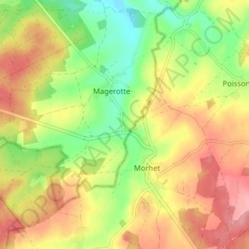 Copon topographic map, elevation, terrain