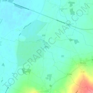 Alligny topographic map, elevation, terrain