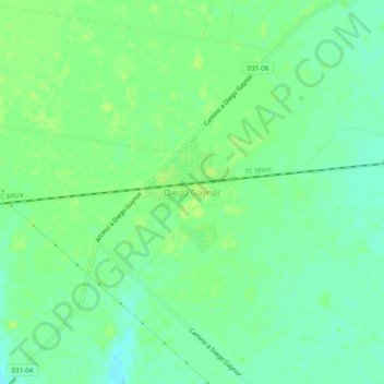 Diego Gaynor topographic map, elevation, terrain