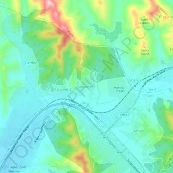 Marqinet 1 topographic map, elevation, terrain