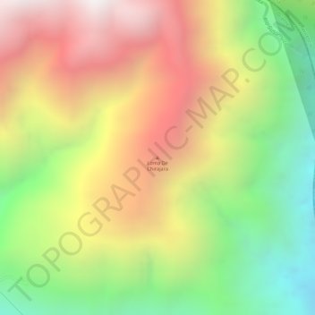 Loma De Chirajara topographic map, elevation, terrain