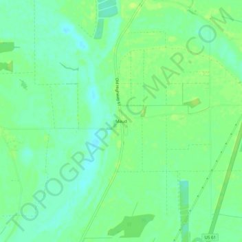 Maud topographic map, elevation, terrain