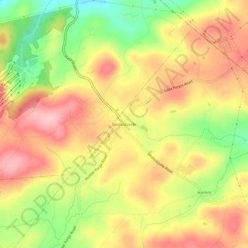 Seisholtzville topographic map, elevation, terrain