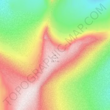 Darn topographic map, elevation, terrain