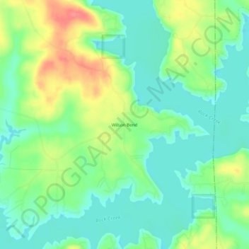 Wilson Bend topographic map, elevation, terrain