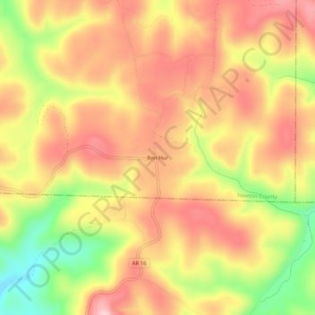 Ben Hur topographic map, elevation, terrain