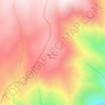 Bat Point topographic map, elevation, terrain