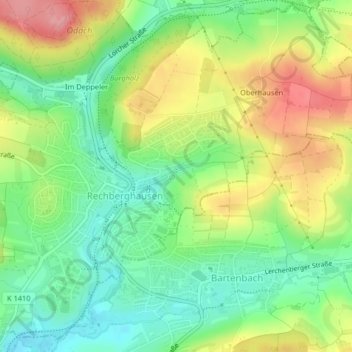 Schinder topographic map, elevation, terrain