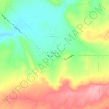 Chi Chil Tah topographic map, elevation, terrain