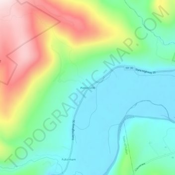 Watsonville topographic map, elevation, terrain
