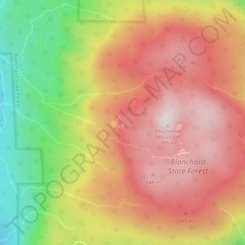 Oyster Dome topographic map, elevation, terrain