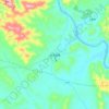 杏子铺镇 topographic map, elevation, terrain