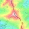Pic de la Soucarrane ou de la Rouge topographic map, elevation, terrain