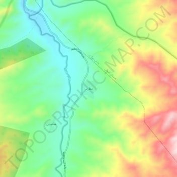 Emarat topographic map, elevation, terrain