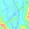 西岸镇 topographic map, elevation, terrain