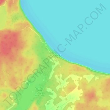 Cape Chin North topographic map, elevation, terrain