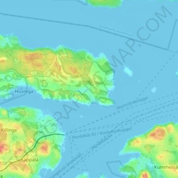 Älvvik topographic map, elevation, terrain