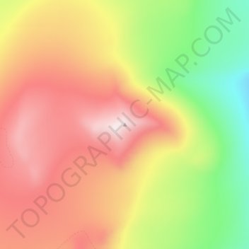 Nepal Peak topographic map, elevation, terrain