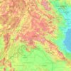 Xiangkhouang topographic map, elevation, terrain