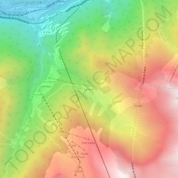 Le Seuil topographic map, elevation, terrain