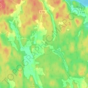 Hermanshult topographic map, elevation, terrain