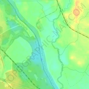 Hayesville Landing topographic map, elevation, terrain