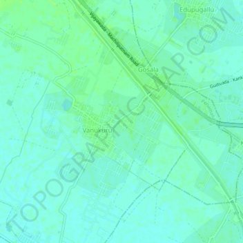 Gosala topographic map, elevation, terrain
