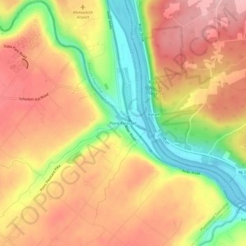 Point Pleasant topographic map, elevation, terrain