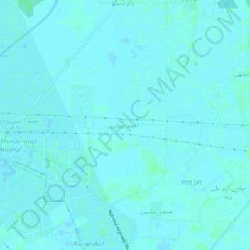 Ahmed Burhani topographic map, elevation, terrain