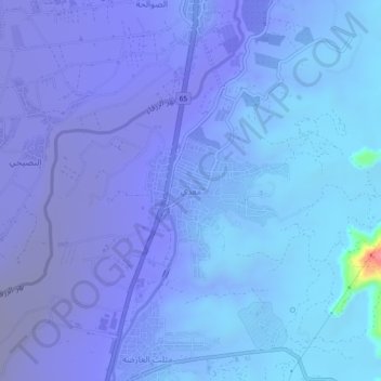 M'addi topographic map, elevation, terrain