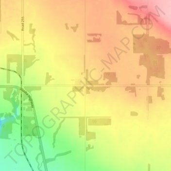 Baldonnel topographic map, elevation, terrain