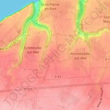 Écombarville topographic map, elevation, terrain