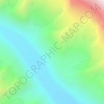 Transhimalaya topographic map, elevation, terrain