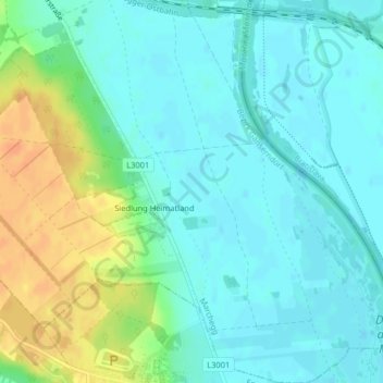 Lange Lüsse topographic map, elevation, terrain