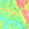 Ponta Grossa topographic map, elevation, terrain