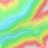 朝山坪（锅庄坪） topographic map, elevation, terrain