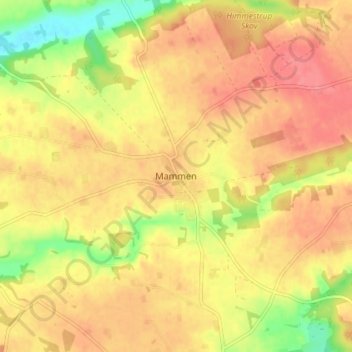 Mammen topographic map, elevation, terrain