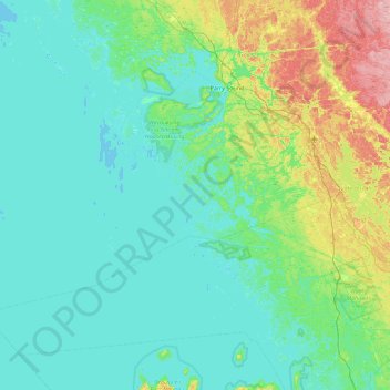 Deer Horn Island topographic map, elevation, terrain