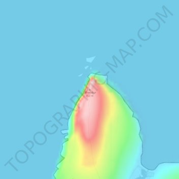 Eiðiskollur topographic map, elevation, terrain