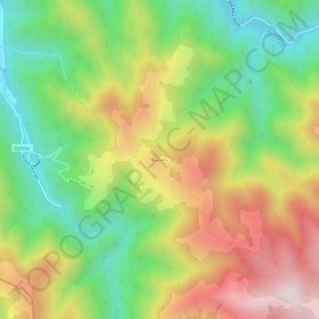 Bucuru topographic map, elevation, terrain