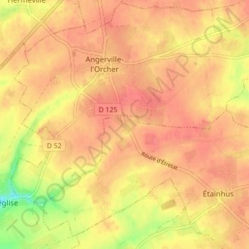 Le Gal topographic map, elevation, terrain