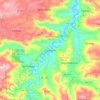 Comerío topographic map, elevation, terrain