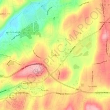 Roe Park topographic map, elevation, terrain