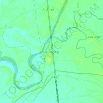 Lumayong topographic map, elevation, terrain