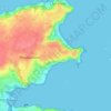 Perros-Hamon topographic map, elevation, terrain