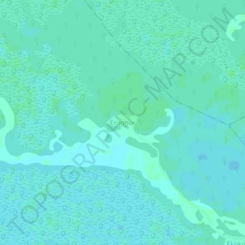 Eroghor topographic map, elevation, terrain