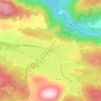 Altipiani Di Arcinazzo topographic map, elevation, terrain