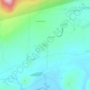 Piscis topographic map, elevation, terrain