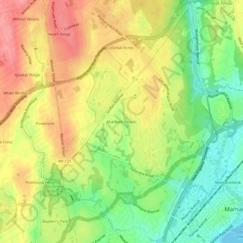 Murdock Woods topographic map, elevation, terrain